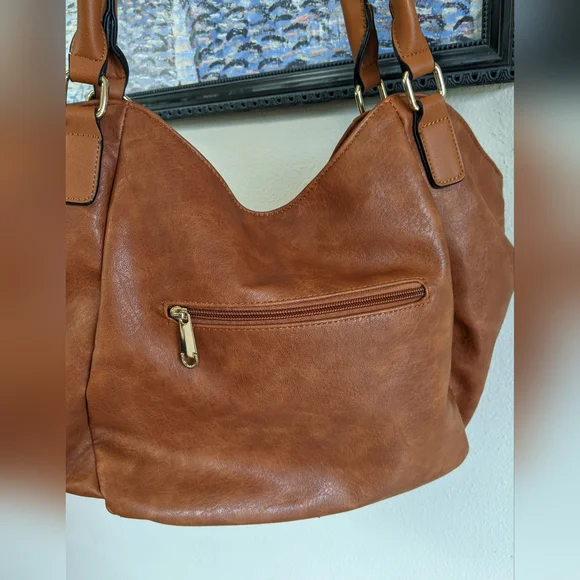 Brown Faux Leather Purse - Picture 6 of 16